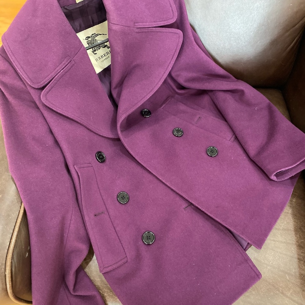 Pre loved Burberry peacoat jacket
